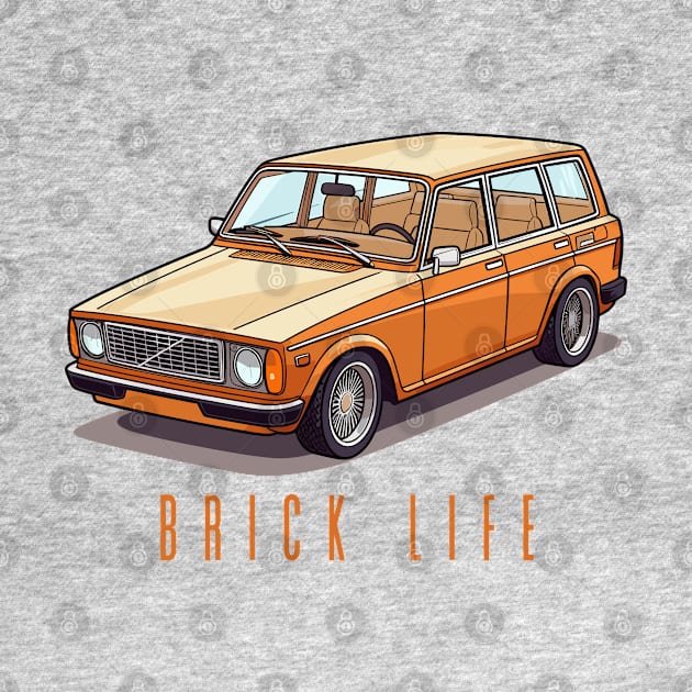 Brick Life - 240 Station Wagon Original Design by DrumRollDesigns